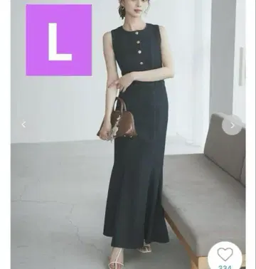 SNIDEL 데님 머메이드 원피스 스나이델 L