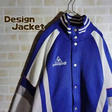 르꼬끄 스포르티브 90s 트랙 자켓 저리 스냅 버튼