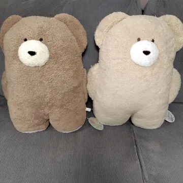 모코모카 곰 봉제 인형 XL 2색 세트