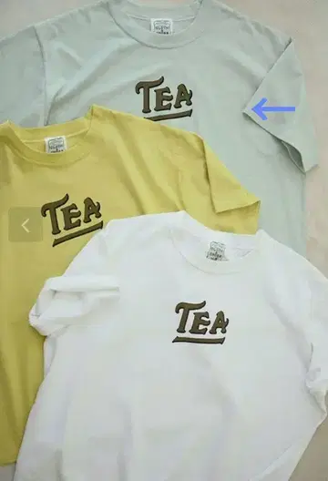 Hugowar 허그아워 TEA 티셔츠 민트 가야히메 이시다 유리코