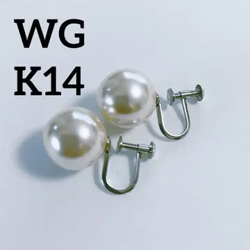 K14 WG 펄 후크 귀걸이 3.2g