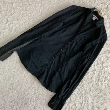 H&M 셔츠 블랙 US2 깔끔한 심플 내추럴 오피스