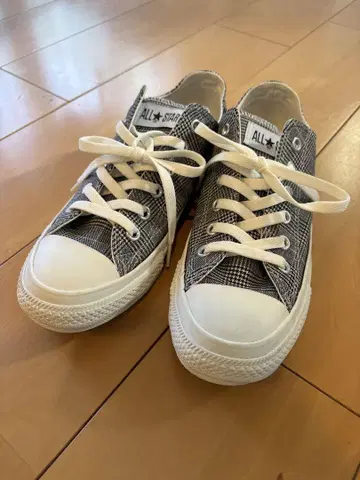 ALL STAR 체크 무늬 스니커즈 25cm