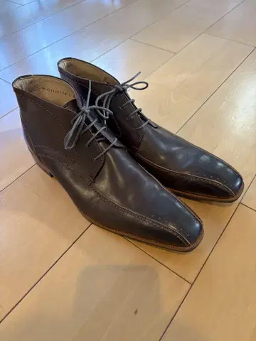 Men's Bigi VEROCUOIO 가죽 다크 브라운 레이스업