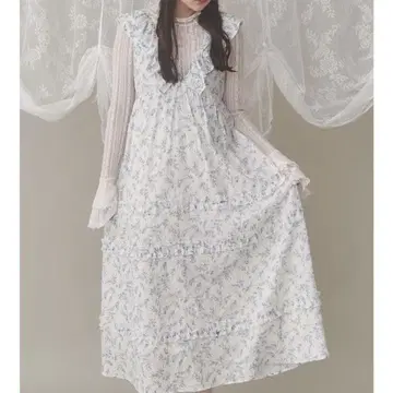메리 제니 플라워 프릴 원피스