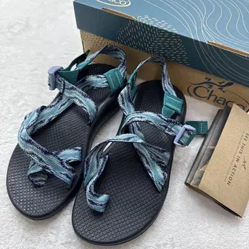 Chaco Z2 CLASSIC 샌들 블루 계열 크로스 스트랩 24cm