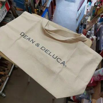 DEAN & DELUCA 에코백 베이지 코튼 백 대 미사용에 가까운