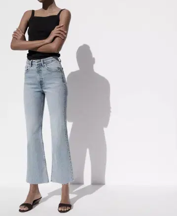 ZARA 자라 하이 라이즈 데님 팬츠