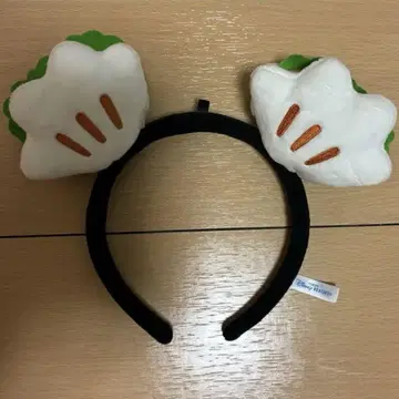 화이트 꽃 디자인 머리띠