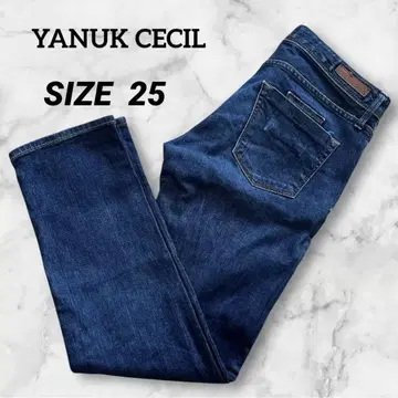 YANUK CECIL RIN 보이즈 크롭 데님 SIZE 25