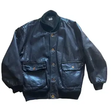 80s C.P company 가죽 봄버 자켓 마시모 시대