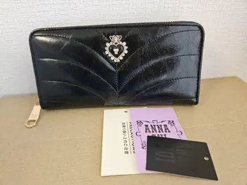 ANNA SUI 안나수이 포아로 라운드 장지갑 블랙 지갑