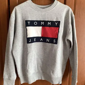 TOMMY JEANS 그레이 맨투맨 빈티지