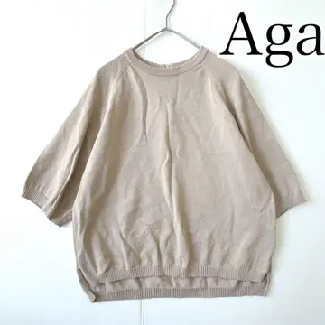 Aga 신상품 썸머 니트 상의 반팔 여름 아이템