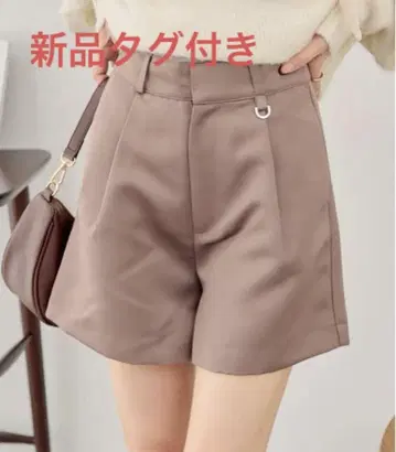 Chico 턱 숏 팬츠 큐롯 베이지 모카 브라운