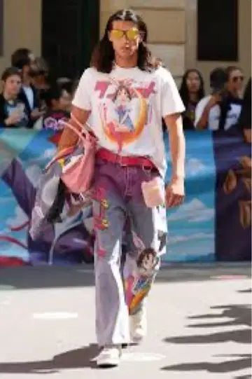 doublet 25ss 애니메이션 T 셔츠 최애 토끼