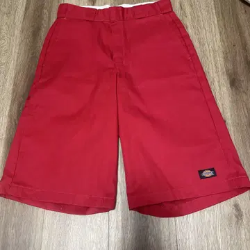 디키즈 레드 숏 팬츠 28