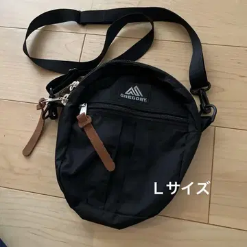 그레고리 블랙 숄더백 L 사이즈 퀵 포켓