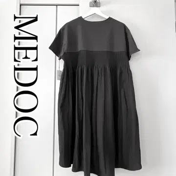 MEDOC 새상품 원피스 넉넉한 플리츠 티셔츠