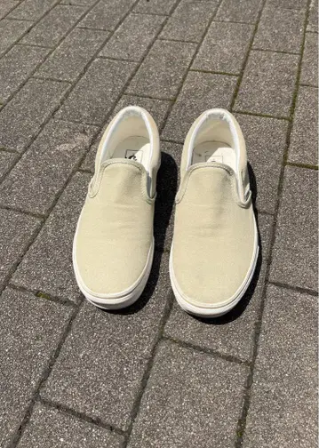 VANS 슬립온 26cm 크림 베이지 캐주얼 심플