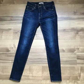 moussy WF 자수 스키니 데님 25인치 다크 네이비