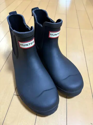 HUNTER 헌터 숏부츠 24cm 레인부츠 블랙