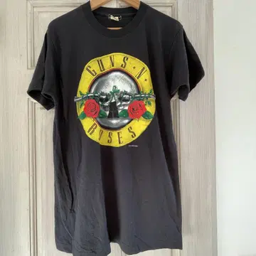 80년대 Guns N' ROSES "여기 있었다" 빈티지 티셔츠