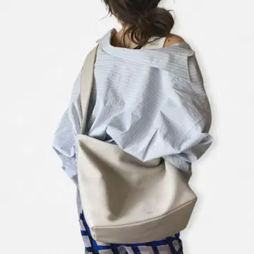 chiiiibag Big Leather Bascket 화이트