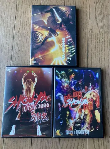 SHOW-YA LIVE DVD 3장 세트