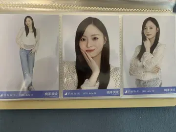 노기자카46 브로마이드 메쉬 니트 시즈오카 3종 컴프 우메자와 미나미