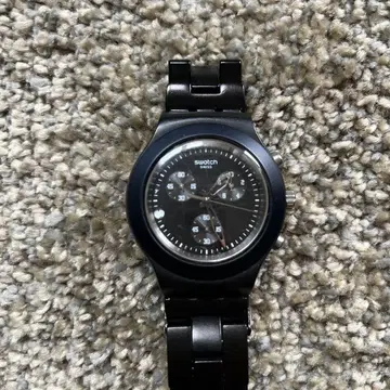 Swatch 블랙 크로노그래프