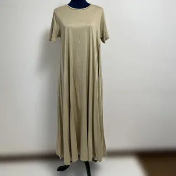 UNITED ARROWS 베이지 롱 원피스 반팔