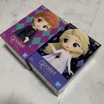Qposket 디즈니 안나와 눈의 여왕 엘사 안나 2개 세트 피규어