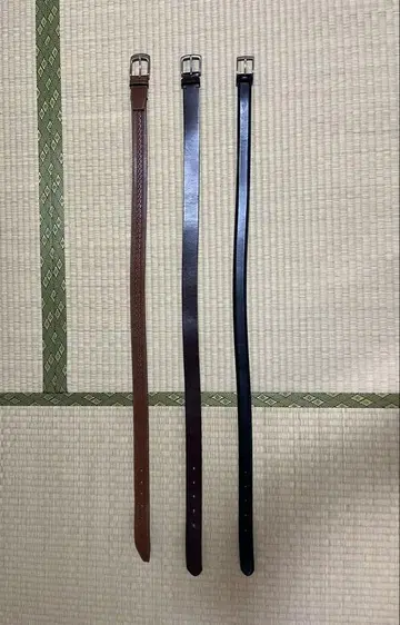 가죽 벨트 3종 세트