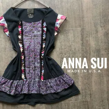 USA제 ANNA SUI 안나수이 프릴 슬리브리스 탑 모리걸