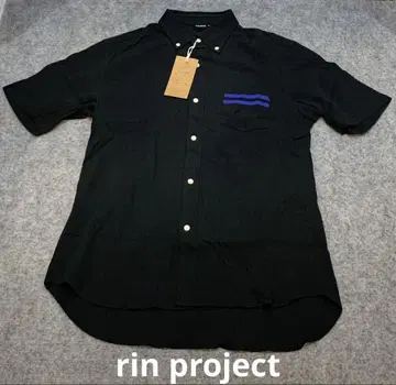 미사용 택 포함 rin project 일본제 면100% 반팔 셔츠 L