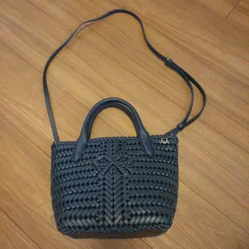 Anya Hindmarch 네이비 뜨개질 숄더백