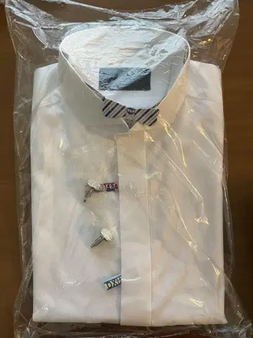 MAZZO 윙카라 셔츠 커프스 단추 신랑 셔츠