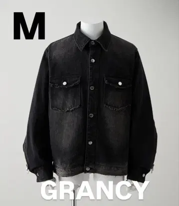 GRANCY 지퍼 디자인 데님 셔츠 자켓