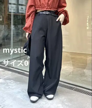 mystic 커브 슬랙스 2 사이즈 0 블랙