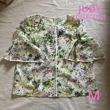 JUDY COLLECTION 반팔 레이스 블라우스