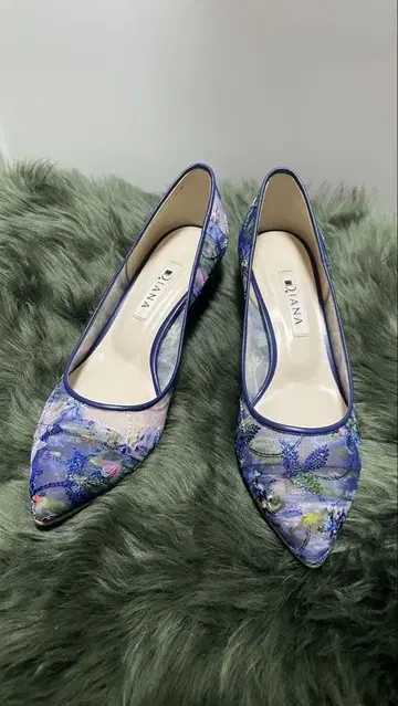 DIANA 다이애나 모네 수련 수련 회화 펌프스 22.5cm