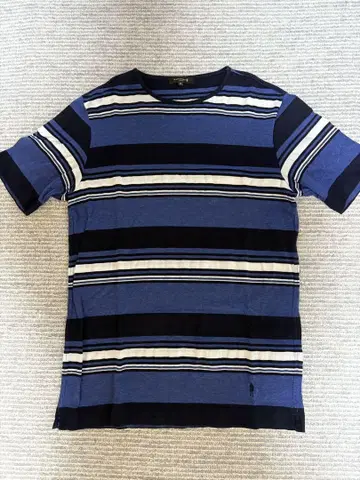 MACKINTOSH 블루 계열 스트라이프 티셔츠 M