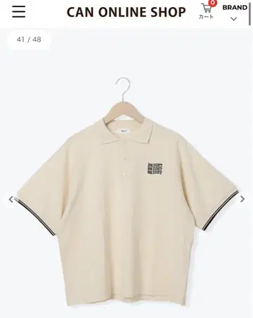 사만사 모스모스 SM2 원포인트 자수 피케 셔츠