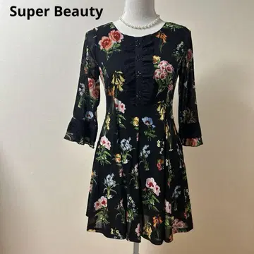 Super Beauty 슈퍼 뷰티 파워 인터넷 비쥬 꽃무늬 튜닉