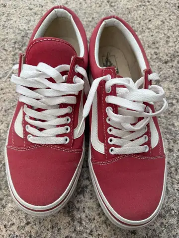 Vans 레드 스니커즈