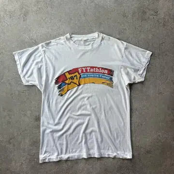 80s 스크린 스타즈 이벤트 티셔츠 USA제 화이트 L