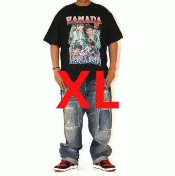 사풀 sapeur 하마짱 하마다 티셔츠 XL 블랙
