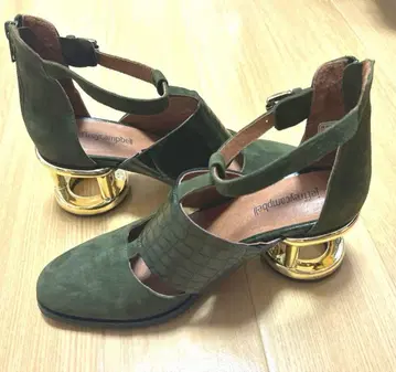 Jeffreycampbell 올리브 그린 샌들 앵클 스트랩
