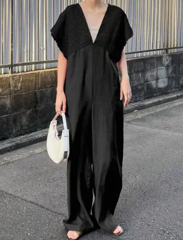 개더 올인원 L 블랙 살로펫 성숙/러블리 택 포함 새상품